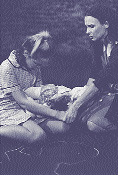 Lucy Bell and Tara Morice in Wolf Lullaby