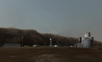 John Gerrard, Dust Storm (Dalhart, Texas), 2007, 2007, Realtime 3D