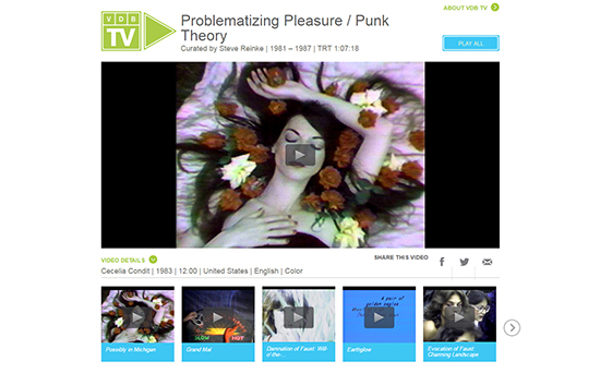 Problematizing Pleasure/Punk Theory, VDB TV