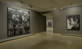 Craigie Horsfield, installation, left image - Rynek Glówny, Kraków, March 1977, 1991, <br />right image - Susan Smith, Ashbridge Road, East London, September 1969, 1994