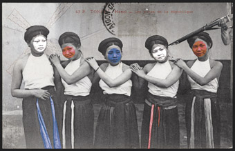 Liza Nguyen, The whores of the Republic, 2008, photograph printed on canvas
