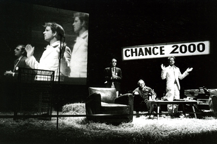 Christoph Schlingensief (right), Chance 2000—Vote for Yourself (1998)