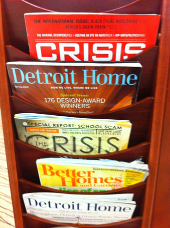 Magazine rack, Detroit Public Library