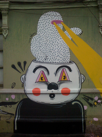 Street art, Bario Brasil, Santiago, Chile