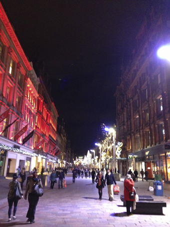 Buchanan Street in winter, Glasgow