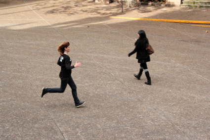 MAP Office, still from flash run, 2013, site specific performance, 4:33 mins