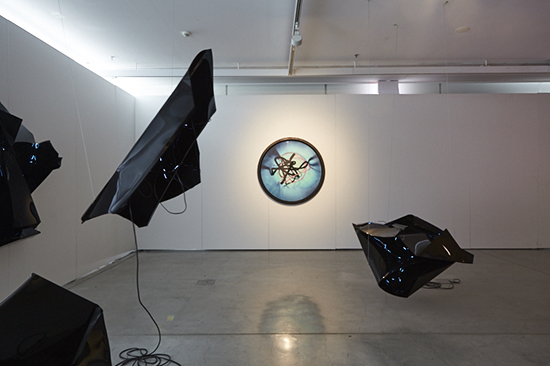 Ella Barclay, I Had To Do It, Mystic Heuristics (foreground), installation view, UTS Gallery